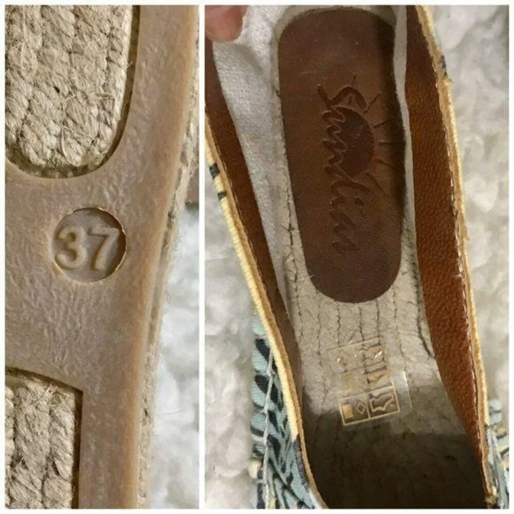 New Sundias pineapple print espadrille Size 37EU